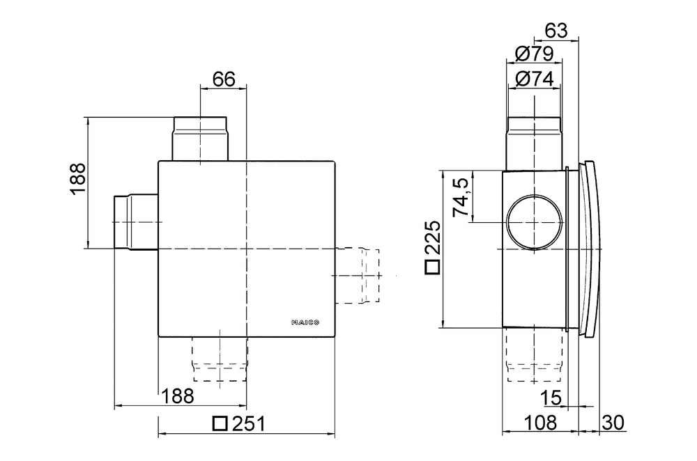 Maico Ventilatoreinsatz ER 100 H