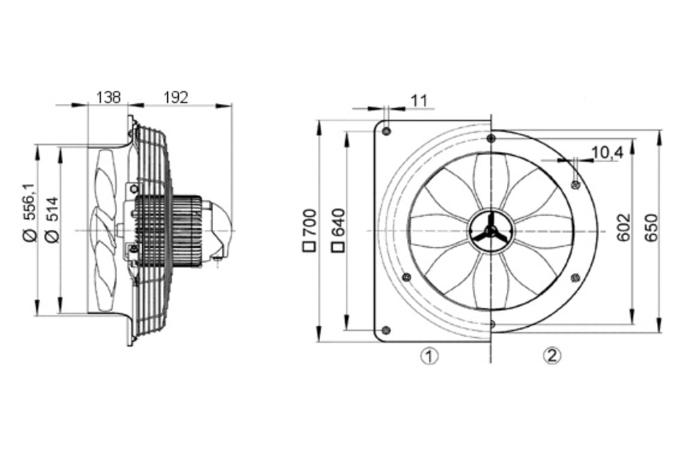 Maico Axial-Wandventilator DZS 50/6 B