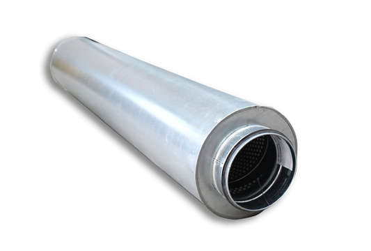 späth Rohrschalldämpfer URSD25 NW 180, Länge 1,0 m