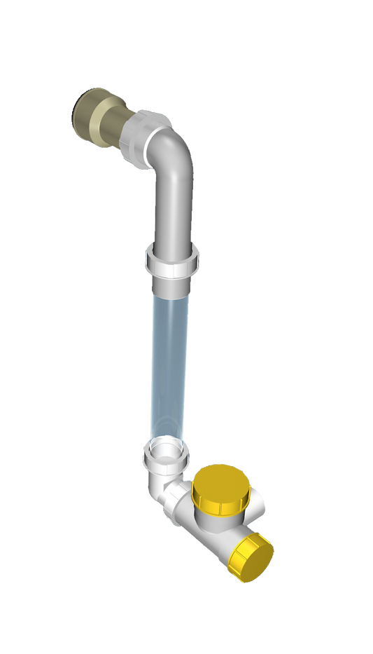 späth Spezialsiphon saugseitig (transparent)