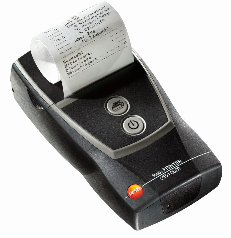 testo BLUETOOTH®-/IRDA-Drucker inkl. 1 Rolle Thermopapier, A...