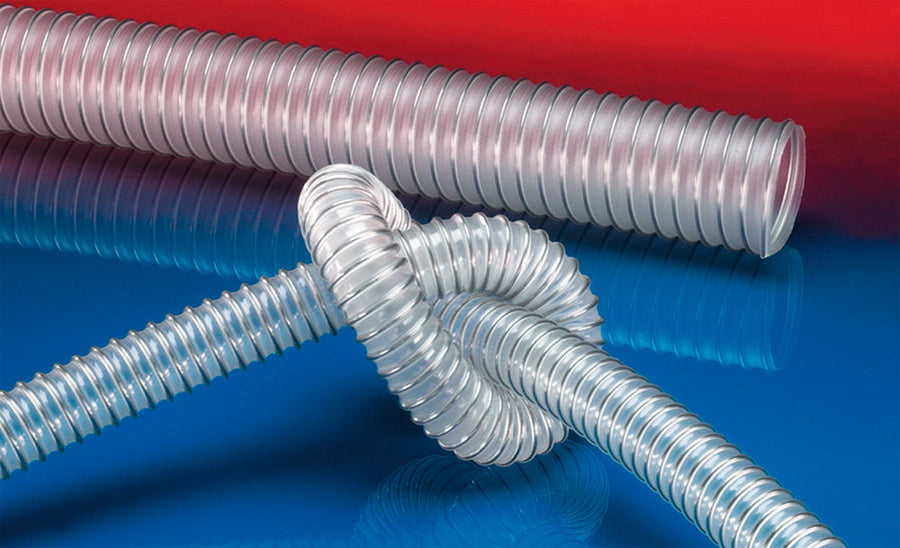 Norres Lebensmittelschlauch, antista., DN 65mm, L= 10m, AIRDUC® PUR-INOX 351 FOOD-AS
