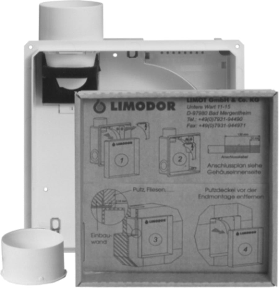 Limodor Einbaukasten compact-II-AS (mit beiliegendem Ansaugstutzen  AS)