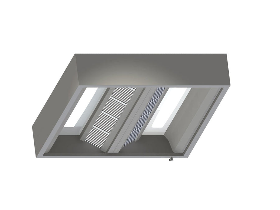 späth Energiespar-Abluft-Mittelhaube AK 2l LxB = 1400x1600 mm