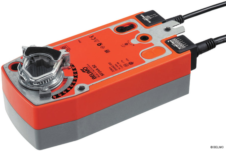 Belimo Federrücklaufantrieb, Auf-Zu, AC/DC 24 V, 20 Nm, mit 2 integrierten Hilfsschaltern SF24A-S2
