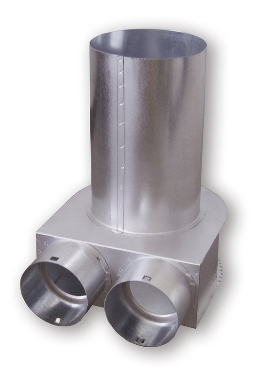 Helios FRS-DKV 2-63/125, FlexPipe Deckenkasten für Ventilanschluss 125 mm und 2 x DN 63