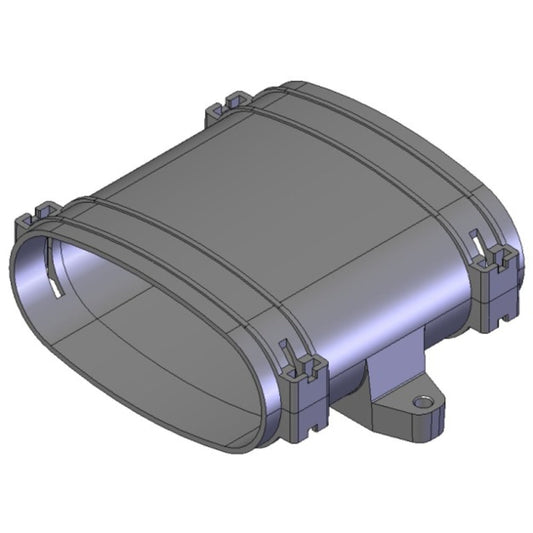 Helios FRS-VM 51, FlexPipe Verbindungsmuffe Gerade, Rohr Oval 51