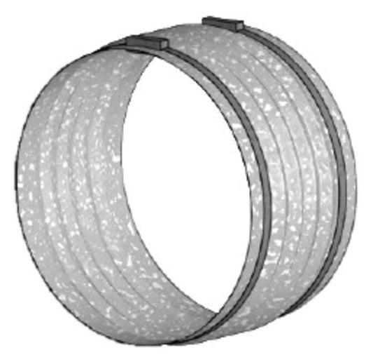 Helios FM 400, Flexible Manschette mit 2 Schlauchschellen