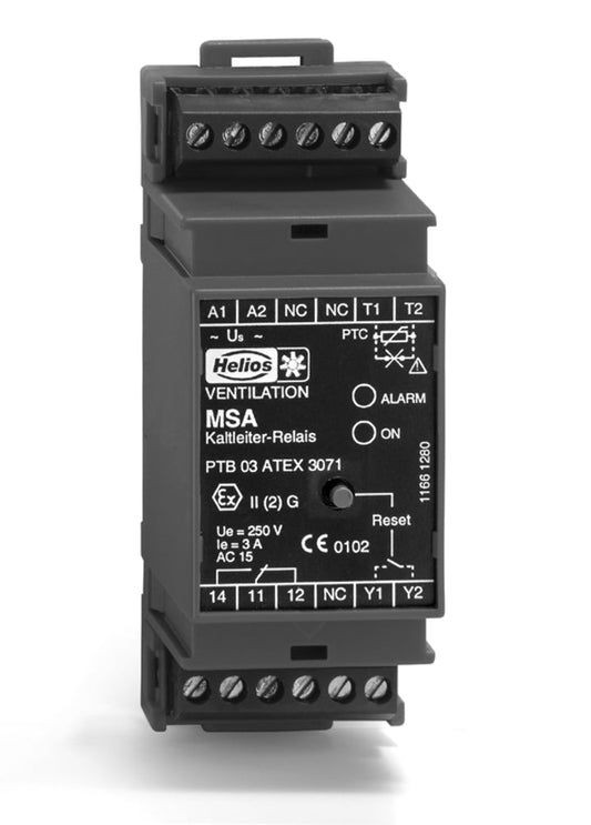 Helios MSA, Motorschutz-Auslösegerät für Kaltleiter-Temperaturfühler nach Richtlinie 94/9 EG