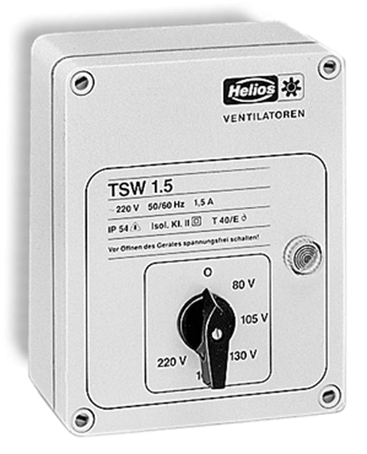 Helios TSW 3,0, Trafo-Drehzahlsteller 1-PH, 230 V, 3,0 A
