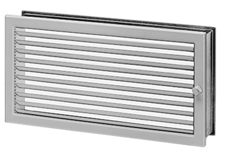 Helios LGR 450/230, Lüftungsgitter regulierbar Stahl verzinkt, weiß lackiert