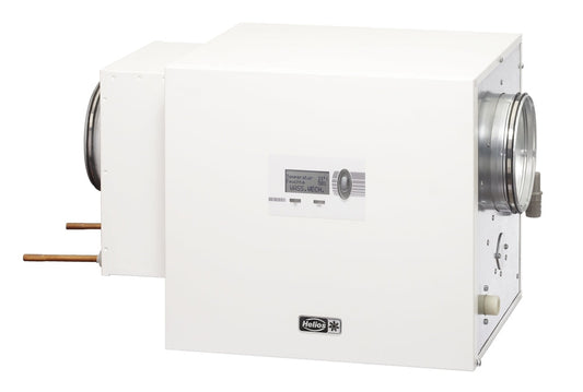 Helios KWL HB 500 WW R, KWL HygroBox Zuluft rechts, WW-Vorheizung 500 cm/h Volumenstrom