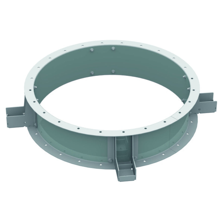 Helios MRV 500, Montagering für Ventilatoren zur vertikalen Befestigung geschraubte Ausführung