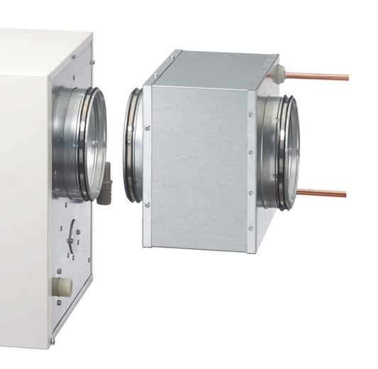 Helios KWL NHR 250, Niedertemperaturheizregister KWL HB 250 mit Temp.fühler bei NT-Heizsystemen