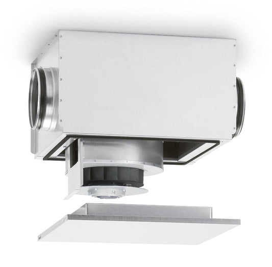 Helios SILENTBOX SB EC 160 A mit EC-Motor, 220-240V, stufenlos steuerbar, schallgedämmtes Gehäuse