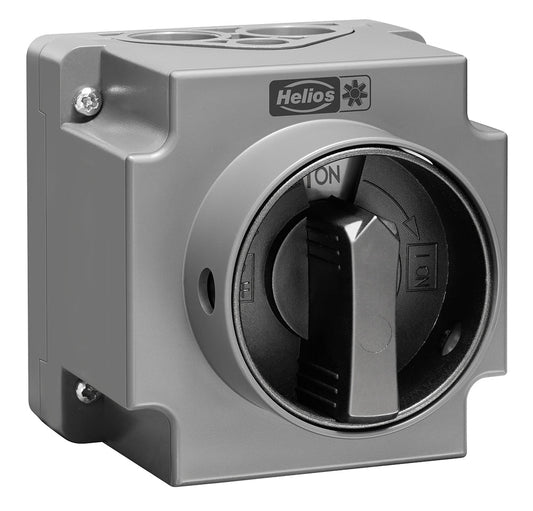 Helios RS 3+1   7,5, Revisionsschalter, 3-polig 7,5 kW AC-23B, 400V, 3 ~ IP 65, Verriegelung in 0 und I