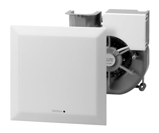 Helios ELS-VP 100, Ventilatoreinsatz mit Fassade, Präsenzmelder und Nachlauf V = 100 cbm/h