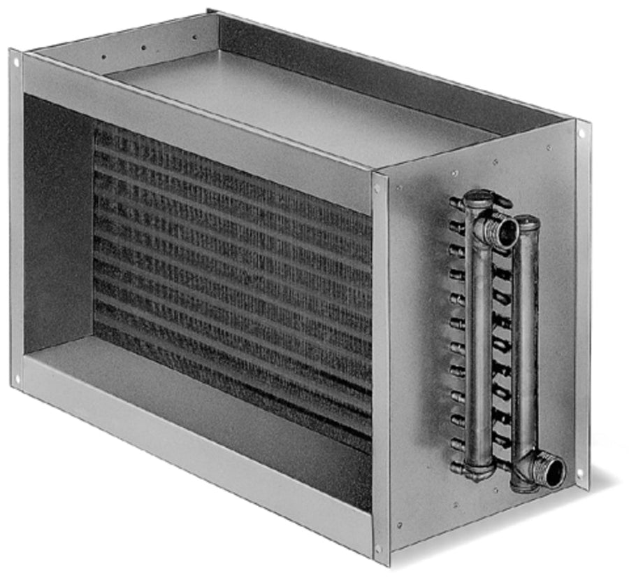 Helios WHR 4/40/20, Warmwasser-Heizregister für Rechteck-Kanäle