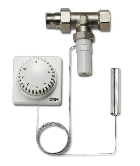 Helios WHST 300 T38, Warmwasser-Heizregister-Regel- Thermostat mit Kanalfühler