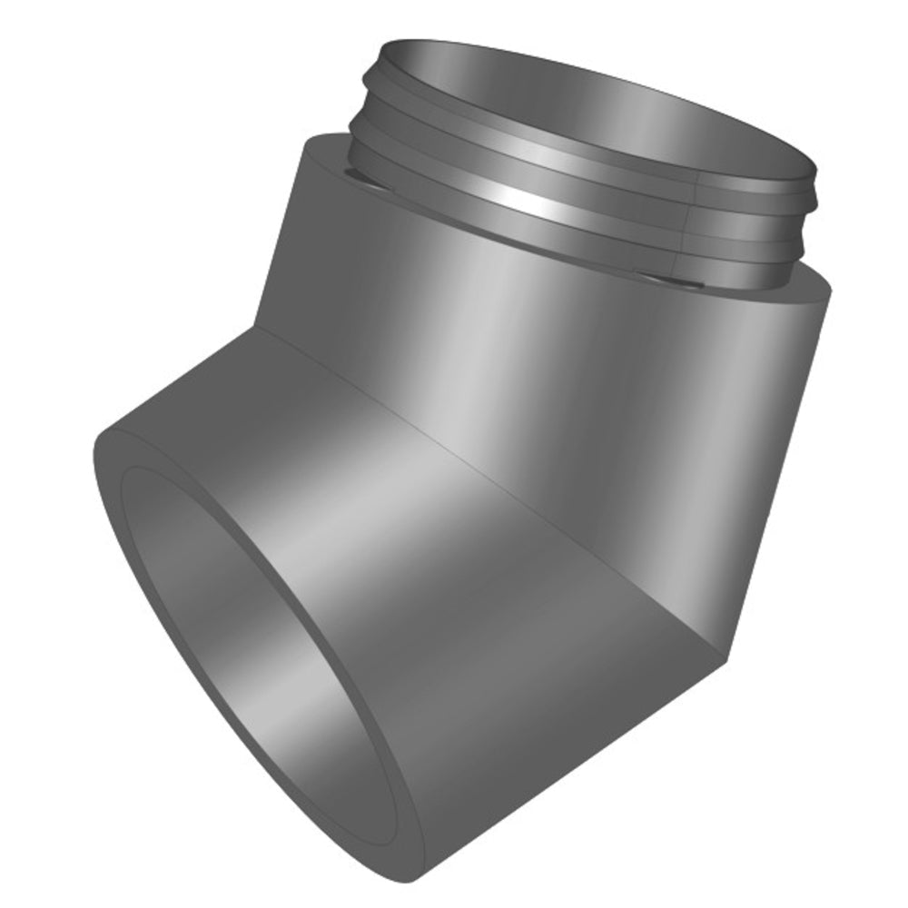 Helios IP-B 180/45, IsoPipe 45 Grad Bogen mit Innenverbinder