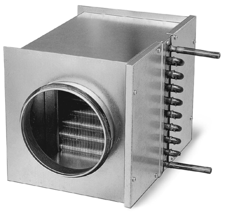 Helios WHR 160, Warmwasser-Heizregister für Rohrdurchmesser 160 mm
