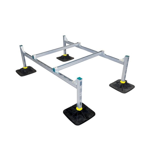 Dachaufständersystem 4er Gestell 1500 x 1000 mm 4 Stk Füsse 335, Belastbar bis 1500 N
