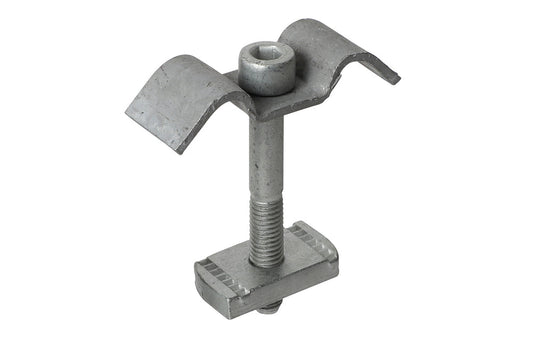 Plattformgitter Befestigungssatz mit Schiebemutter M8 x 21, Flügelbefestiger 60 x 68 mm