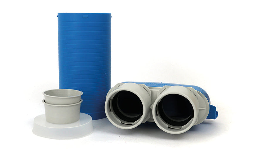 späth Uniflexplus+ Deckenanschlusskasten 90° AK90L-D-125 mit KWL-Rohranschluss 2 x NW 75mm