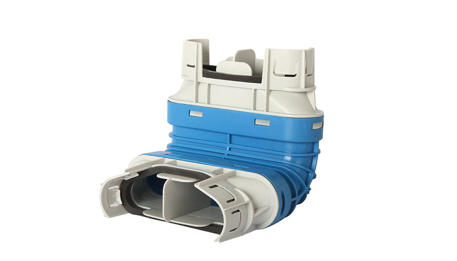 späth Uniflexplus+ Flachkanalbogen 90° BS90 132x52mm