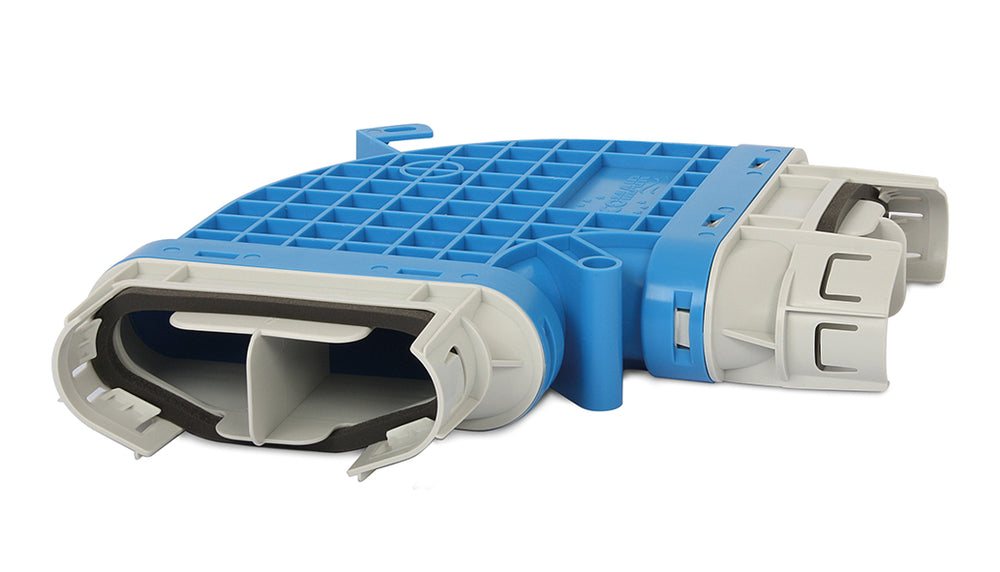 späth Uniflexplus+ Flachkanalbogen 90° BW90 132x52mm mit 180° gedreht eingesetztem Abgang