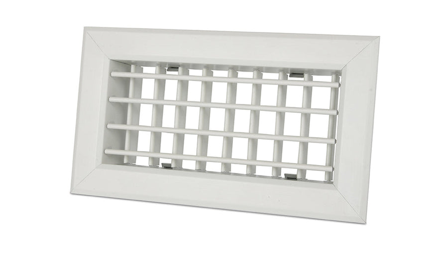 späth Uniflexplus+ Wandgitter weiß mit horizontal und vertikal einstellbaren Lamellen