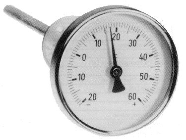 Bimetall-Zeigerthermometer 0°/+50 °C