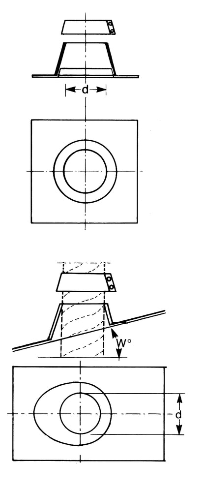 Dacheindeckung VHIN (Dachneigung 46°-55°) NW 710