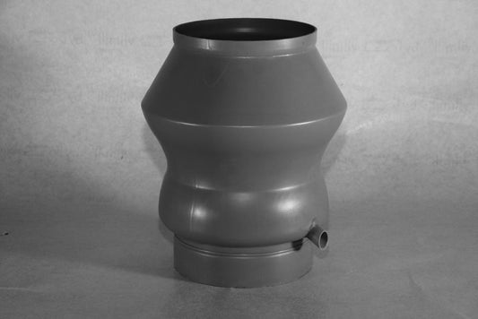 PVC Deflektorhaube mit Muffe PVC-HN NW 355