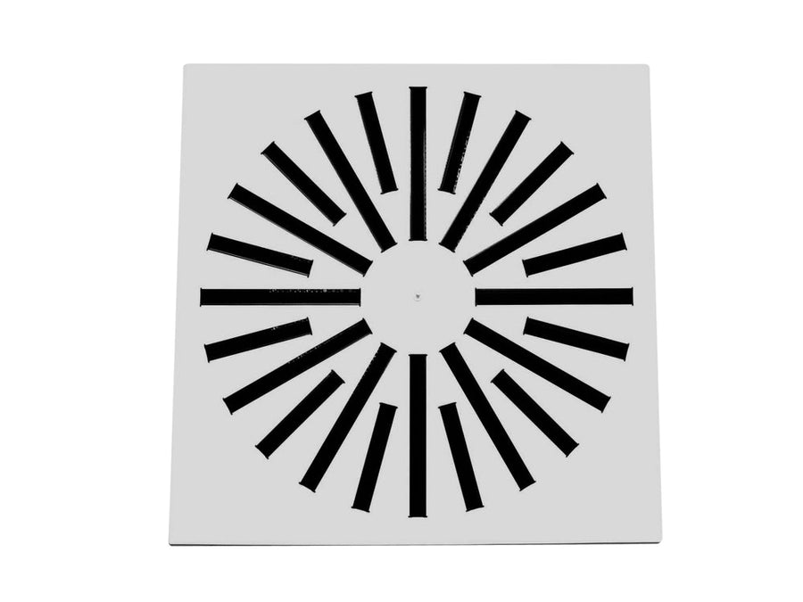 späth Luftauslass DF-RA 594mm x 594mm, 24 verstellbare, sternförmige, Lamellen