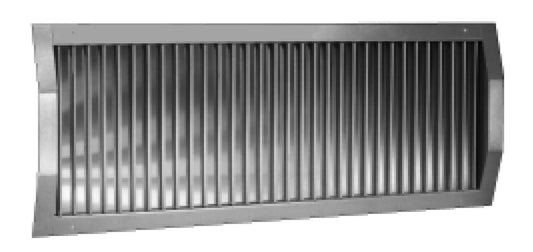 späth Rohrlüftungsgitter 21-DV-C-ZN/625x225, senkrechte und waagrechte Lamellen, Stahl verz.