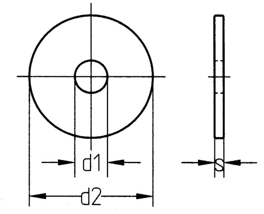 Kotflügelscheiben 10,5x35mm