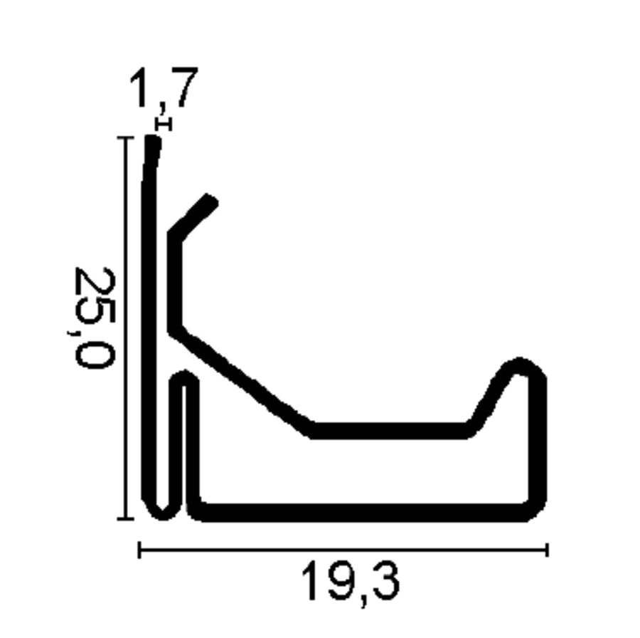 MEZ Luftkanalprofil Corner E128-S20