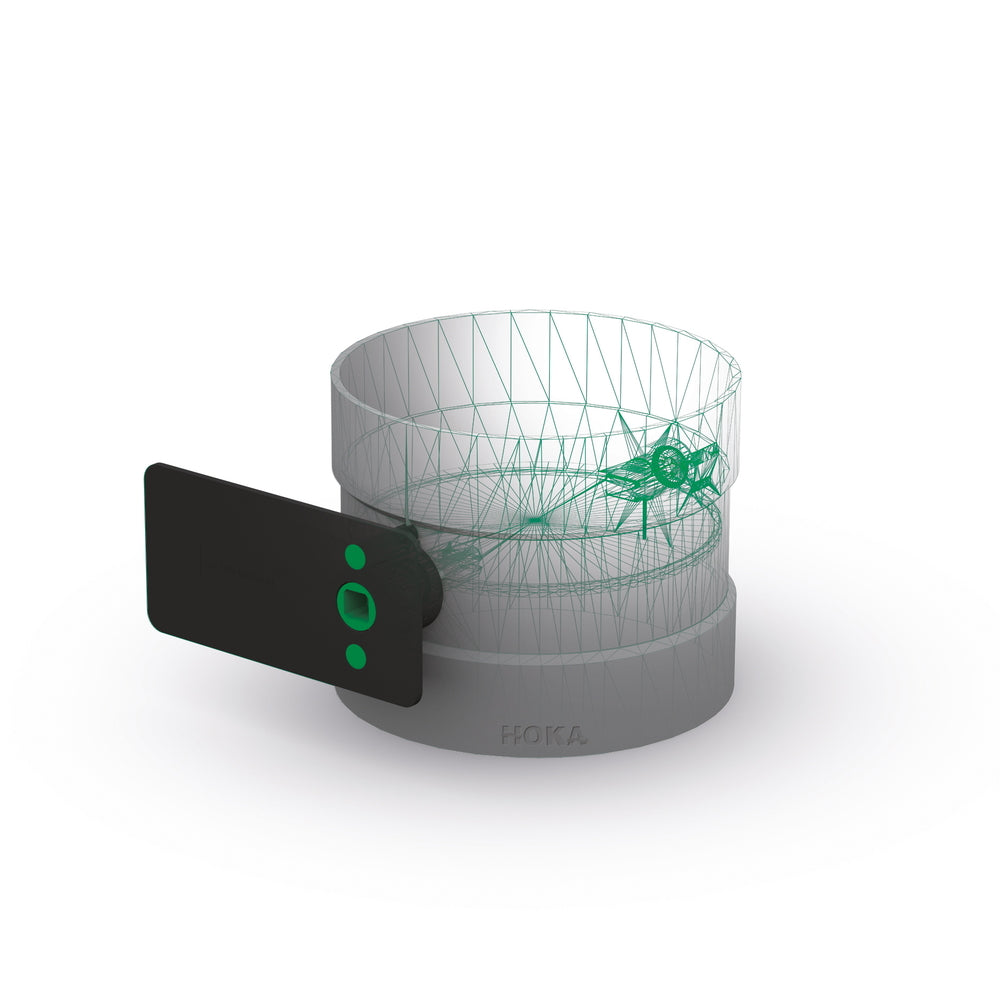 Regelklappe aus PPs DN 400 mit Muffen und Konsole für Stellmotor 90°