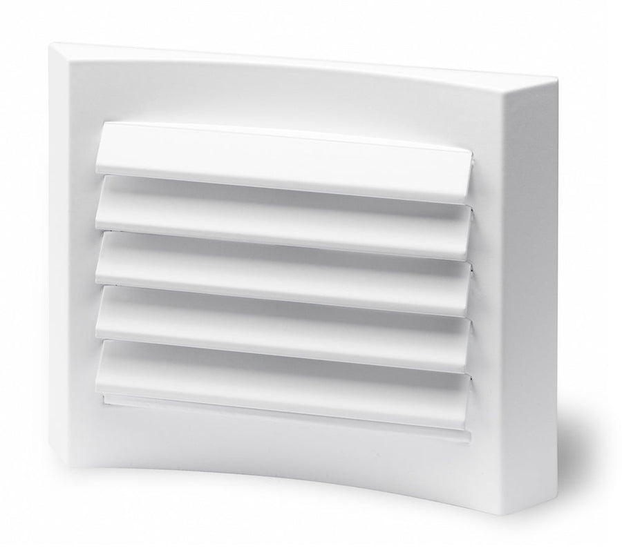 Helios LGM 125, Lüftungsgitter aus Aluminium, weiß lackiert, für Lüftungs- öffnungen DN 125 mm