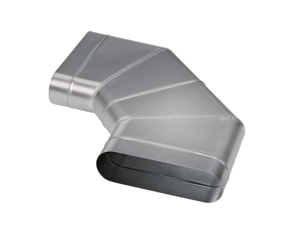 m+a Bogen 45° BHSO oval, horizontal, BxH=1800x500mm, Einstecktiefe=90mm