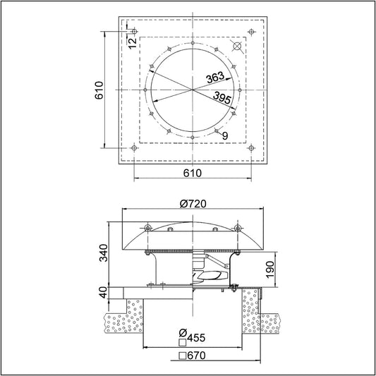 Maico Axial-Dachventilator EZD 35/4 B