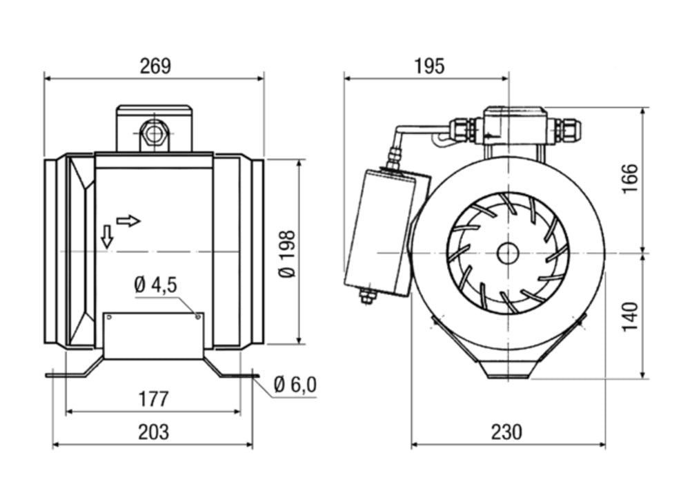 Maico Rohrventilator ERM 22 Ex e