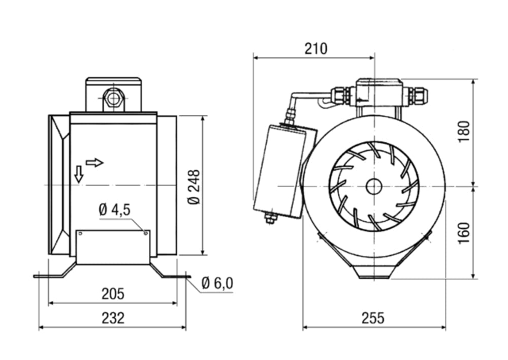 Maico Rohrventilator ERM 25 Ex e