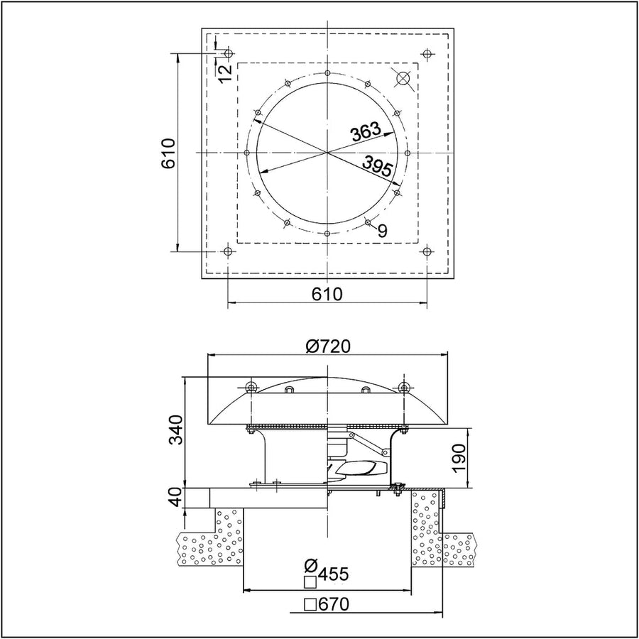 Maico Axial-Dachventilator DZD 35/4 B Ex e