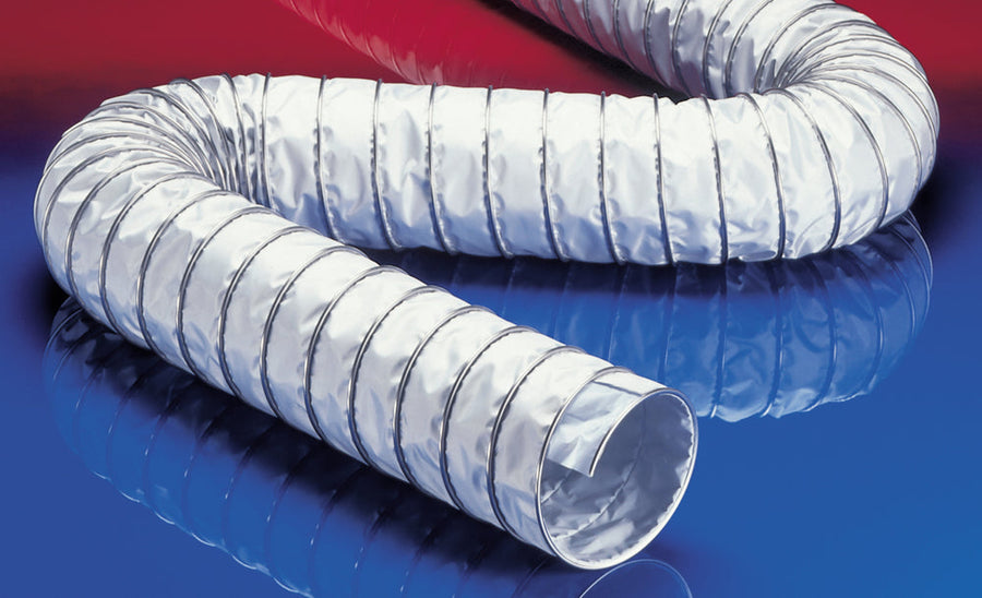 Norres Warmluftschlauch, hitzebest. (+270°C), DN 215mm, L: 3m, CP PTFE/GLASS-INOX 471
