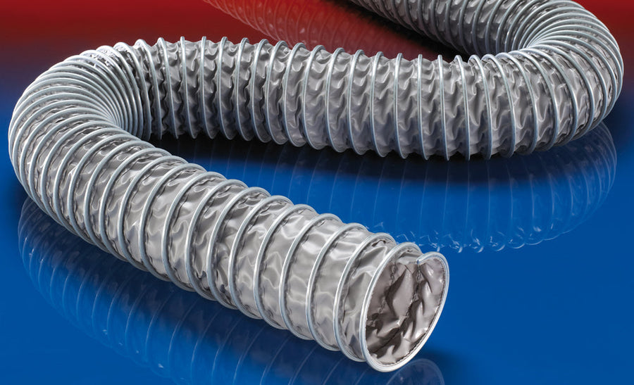 Norres Lüftungsschlauch + Absaugschlauch, bis 110°C, DN 55mm, L: 6m, CP PVC 465