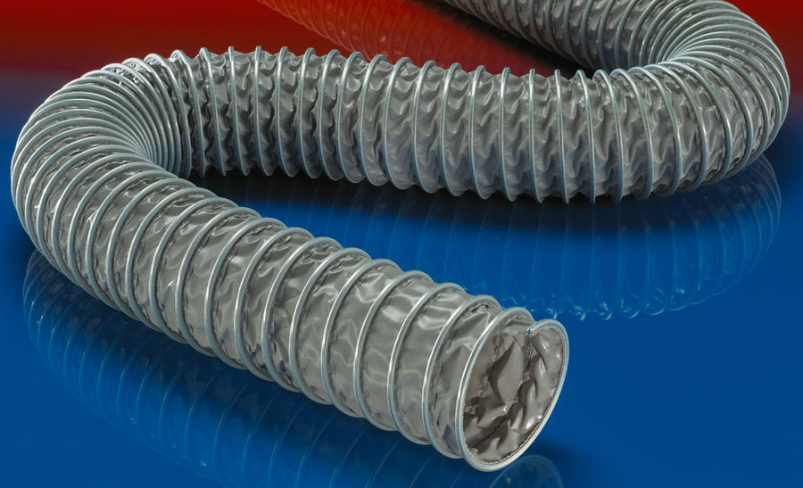 Norres Lüftungsschlauch + Saugschlauch, bis 120°C, DN 175mm, L: 3m, CP PVC 466 HT