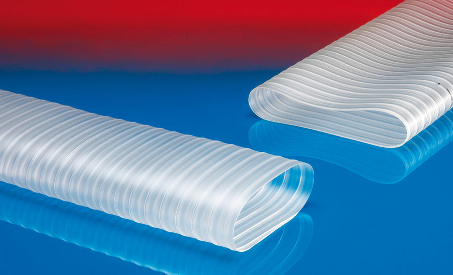 Norres Flachschlauch, abriebfest, DN 160mm, L: 5m, PROTAPE® PUR-C 335 FOOD-AS FLAT