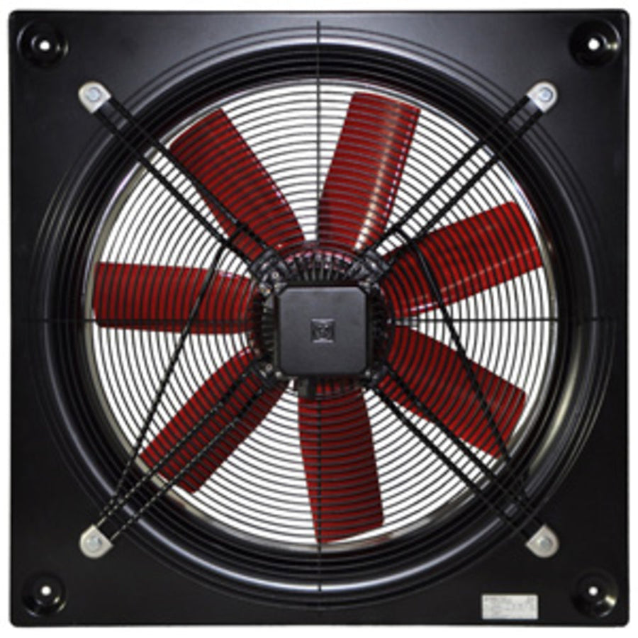 S&P Axial-Wandventilator HCBT/6-450/H-EX mit quadratischer Wandplatte, explosionsgeschützt, DN450